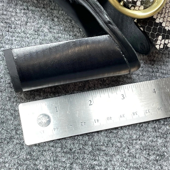 Franco Sarto Women's Walter High Heel Mule, Natural Snake Leather, 9M - Picture 6 of 8